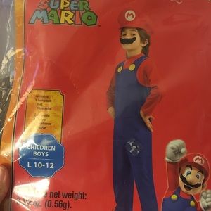 Used big boys Nintendo Mario costume
